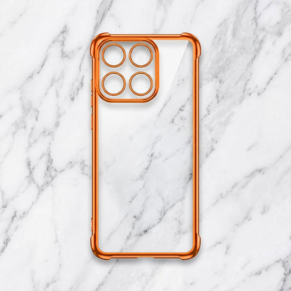 Motorola Edge 60 Pro 5G Premium Shockproof Transparent Airbag Cosmic Orange Case