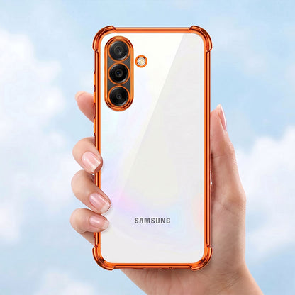 Samsung galaxy A36 5G Premium Shockproof Transparent Airbag Cosmic Orange Case