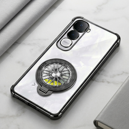 Vivo Y400 Pro 5G Premium Stress Buster Wheel Rotating Shockproof Airbags Case