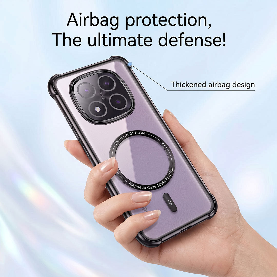 Redmi Note 14 Pro+ 5G Premium Magnetic MagSafe Shockproof Airbag Case