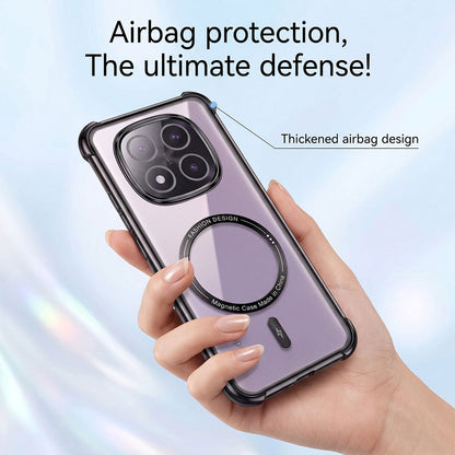 Redmi Note 14 Pro+ 5G Premium Magnetic MagSafe Shockproof Airbag Case