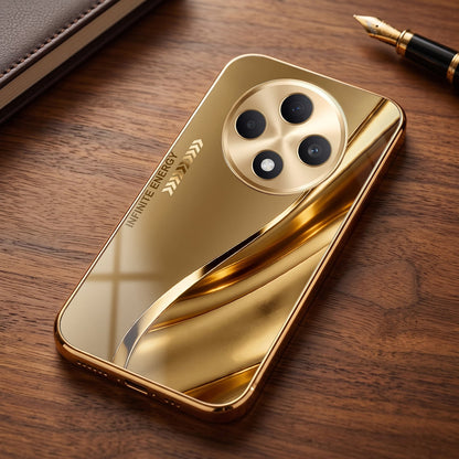 Oppo F27 Pro+ 5G Luxury Infinity Energy Gold Electroplated Glass Phone Case