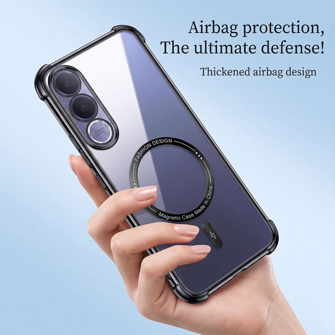 Vivo V70FE 5G Premium Magnetic MagSafe Shockproof Airbag Case
