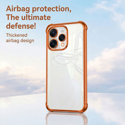 Oppo Reno 15 5G Premium Shockproof Transparent Airbag Cosmic Orange Case