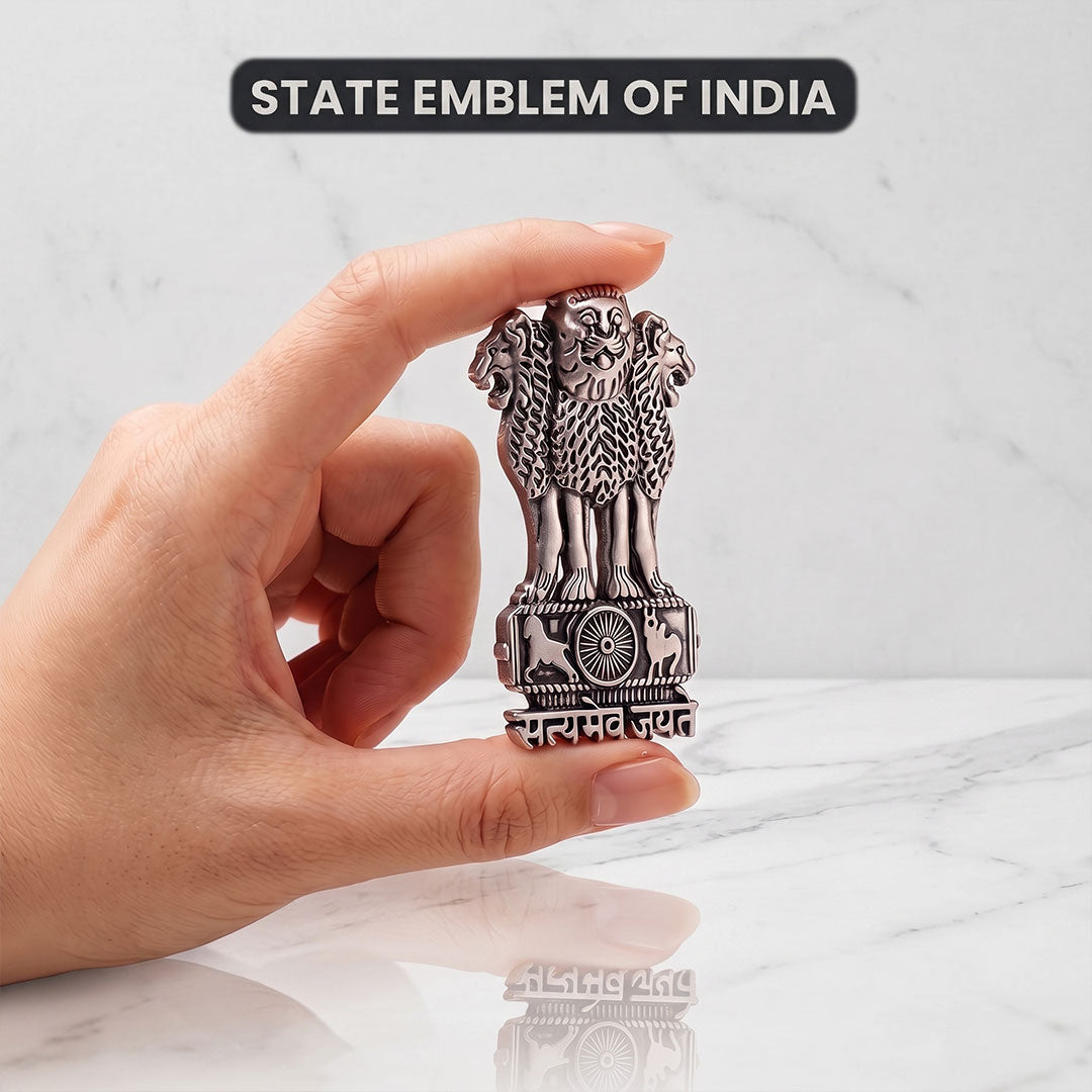 Vivo V30e 5G Compatible Satyamev Jayate 3D Metal Emblem Sticker