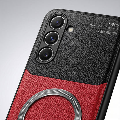 Samsung Galaxy A34 5G Premium Magsafe Magnetic Leather Lens Protective Case