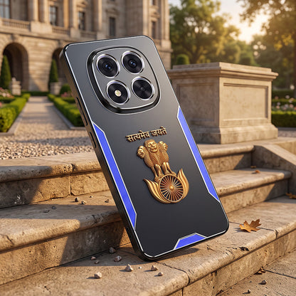 Redmi Note 14 Pro+ 5G Satyamev Jayate 3D Metal Aluminium Back Case