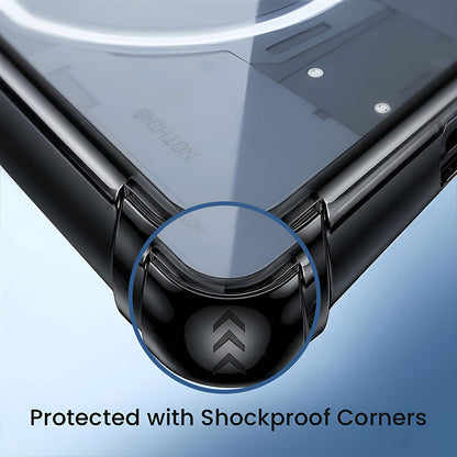 Nothing Phone 3a 5G Original Luxury Magnifier Ring Stand Shockproof Airbags Corner Case