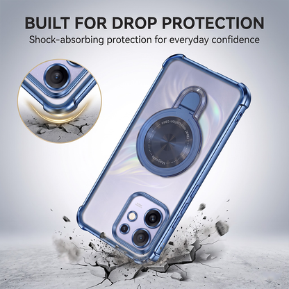 Oppo Reno 16 5G Luxury Four Corner Invincible Bracket Ring Stand Case
