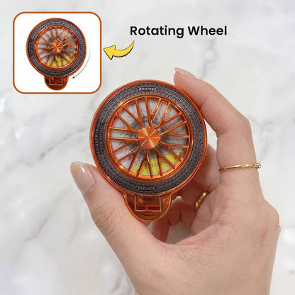 Motorola Edge 60 Pro 5G Stress Buster Wheel Rotating Shimmer Airbag Cosmic Orange Case