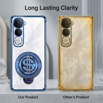 Vivo Y400 Pro 5G Four Corner Airbags 100% Original Astro Money Magnet Rotating Dollar Case