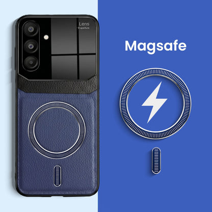 Samsung Galaxy A54 5G Premium Magsafe Magnetic Leather Lens Protective Case