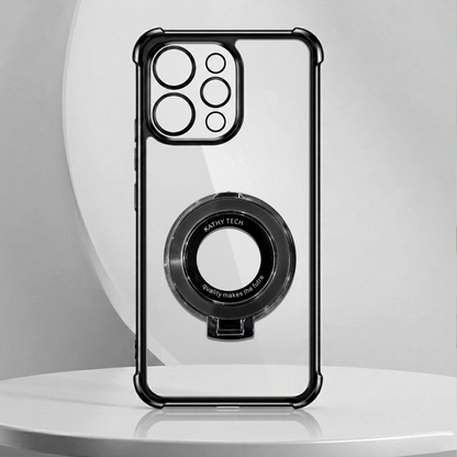 Vivo V70 5G Original Luxury Magnifier Ring Stand Shockproof Airbags Corner Case