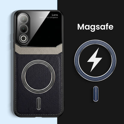 Oppo K12x 5G Premium Magsafe Magnetic Leather Lens Protective Case