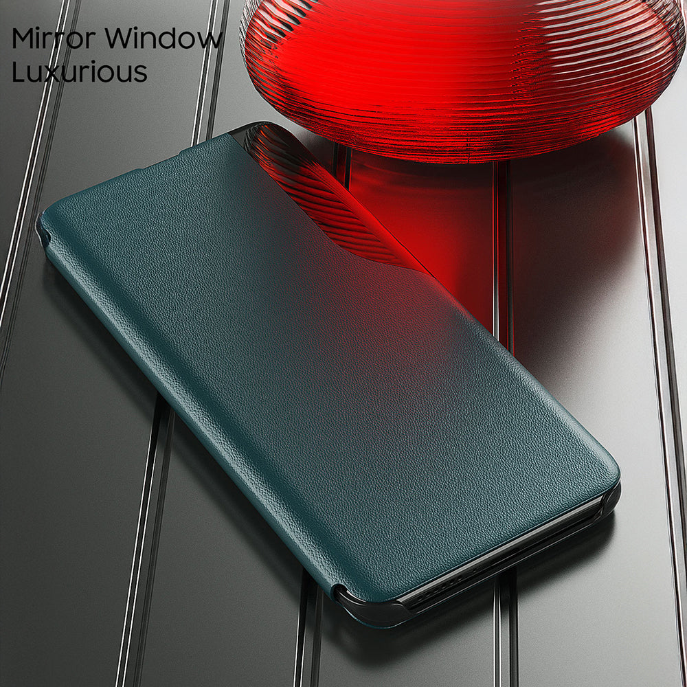 Oppo Reno12 5G Luxury Half Window Leather Flip Case