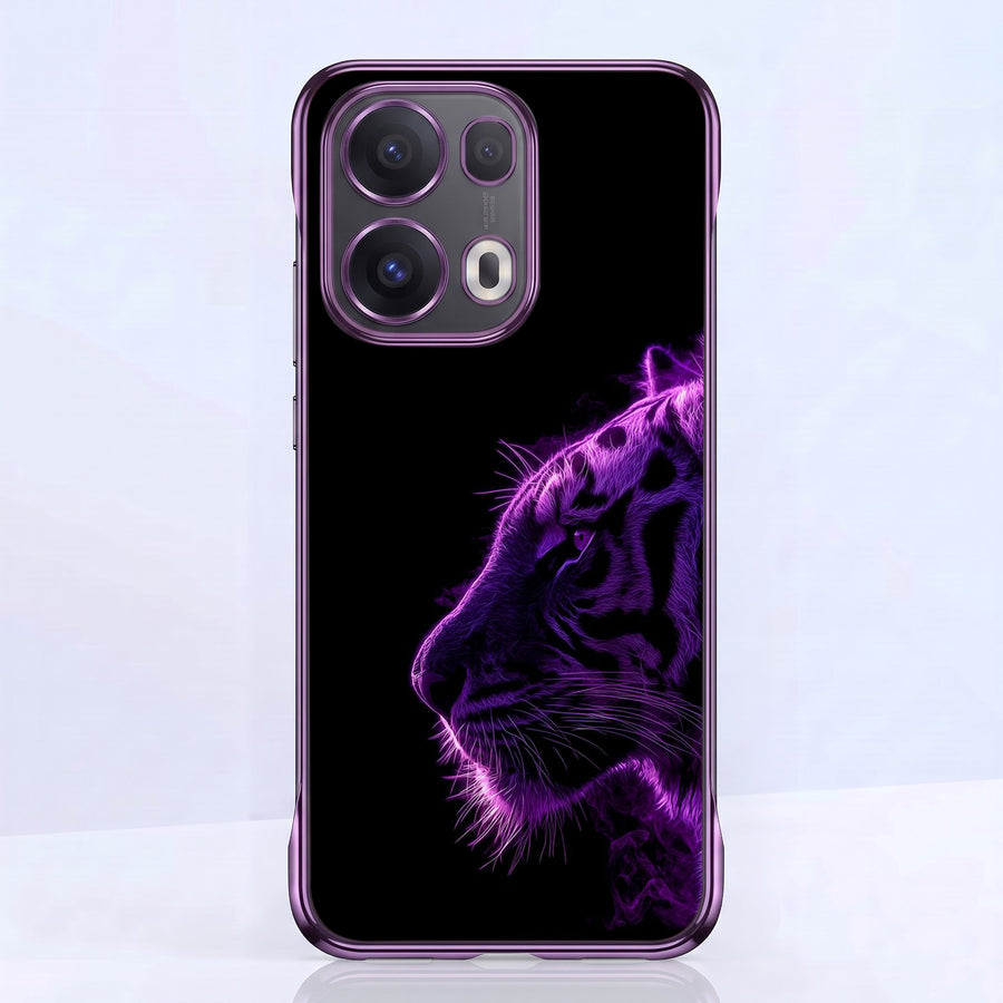 Oppo Reno 13 Pro 5G Neon Beast Purple Printed  Frameless Back Case