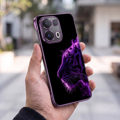 Oppo Reno 13 Pro 5G Neon Beast Purple Printed  Frameless Back Case