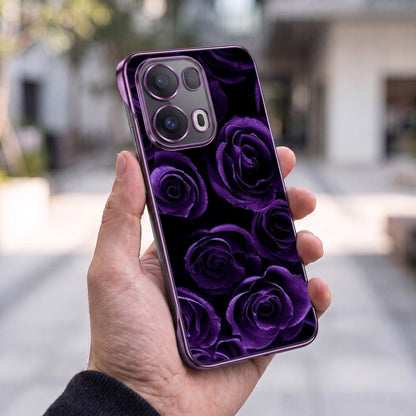 Oppo Reno 13 Pro 5G Rose Purple Printed  Frameless Back Case