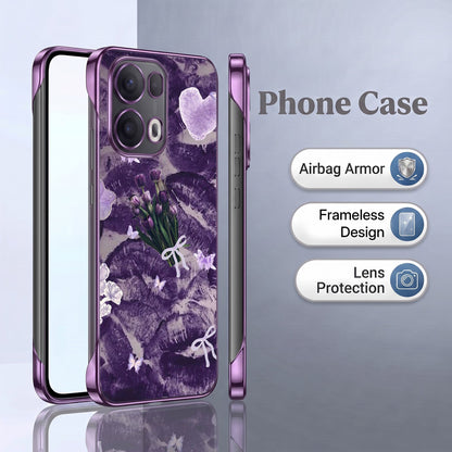 Oppo Reno 13 Pro 5G Lavender Kiss Purple Printed  Frameless Back Case