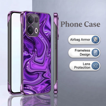 Oppo Reno 13 Pro 5G Liquid Luxe Purple Printed  Frameless Back Case