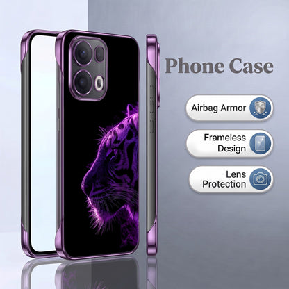 Oppo Reno 13 Pro 5G Neon Beast Purple Printed  Frameless Back Case