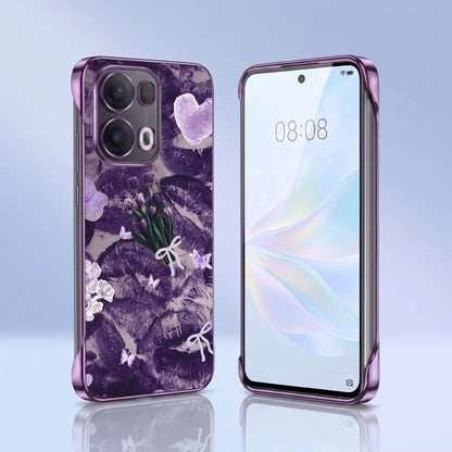 Oppo Reno 13 Pro 5G Lavender Kiss Purple Printed  Frameless Back Case