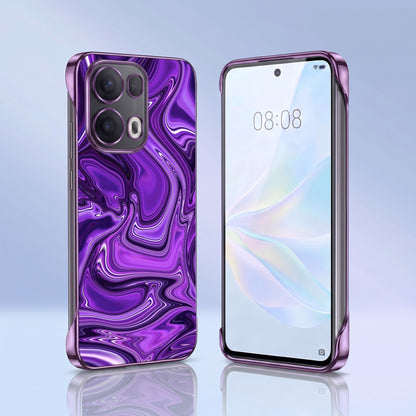 Oppo Reno 13 Pro 5G Liquid Luxe Purple Printed  Frameless Back Case