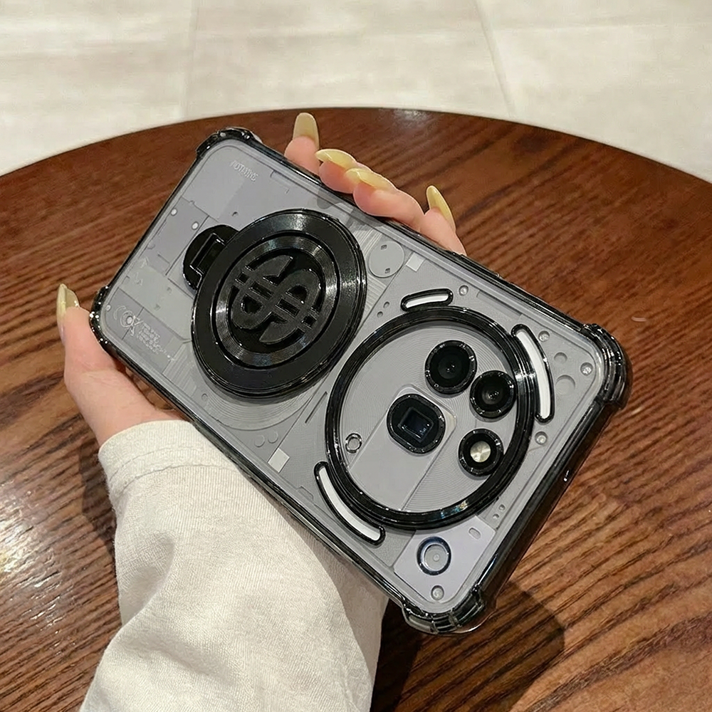 Nothing Phone 3a Pro 5G Four Corner Airbags 100% Original Astro Money Magnet Rotating Dollar Case