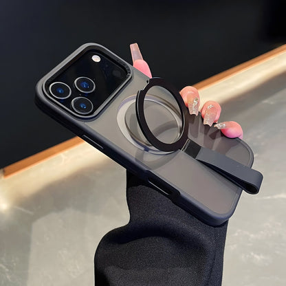 Sturdy black kickstand case for iPhone 17 Pro and Pro Max