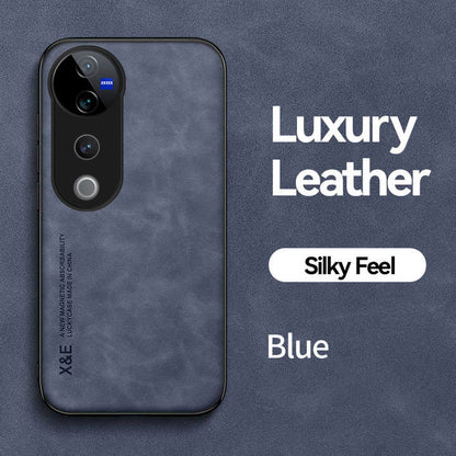 Vivo V40 5G Comfortable Touch Sheepskin Leather Case