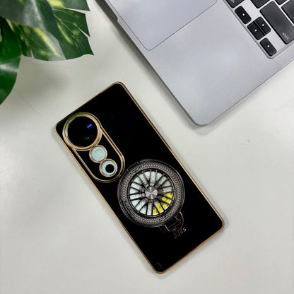 Vivo V40 Pro 5G Best Selling Stress Buster Wheel Silicone Scratch Resistant Back Case