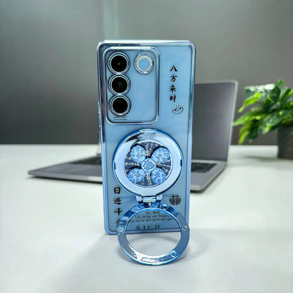 Vivo V27 5G Rich Manifestation Reflective Fidget Rotating Back Case