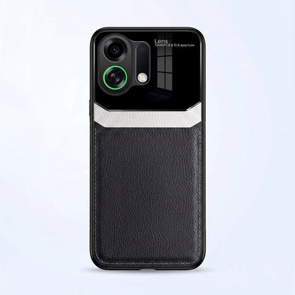 Oppo k13 Turbo 5G Premium Leather Lens Protective Case