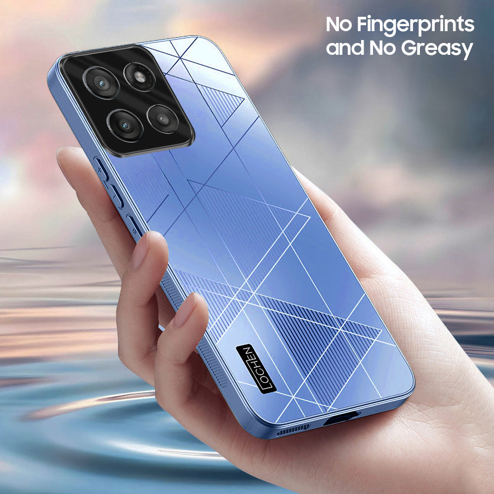 Motorola Edge 60 5G Fusion Triangle Pattern Matte Back Shockproof Case