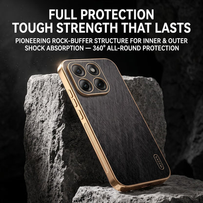 Motorola Edge 60 Pro 5G Premium Electroplated Frame Gold Thread Pattern Soft Case