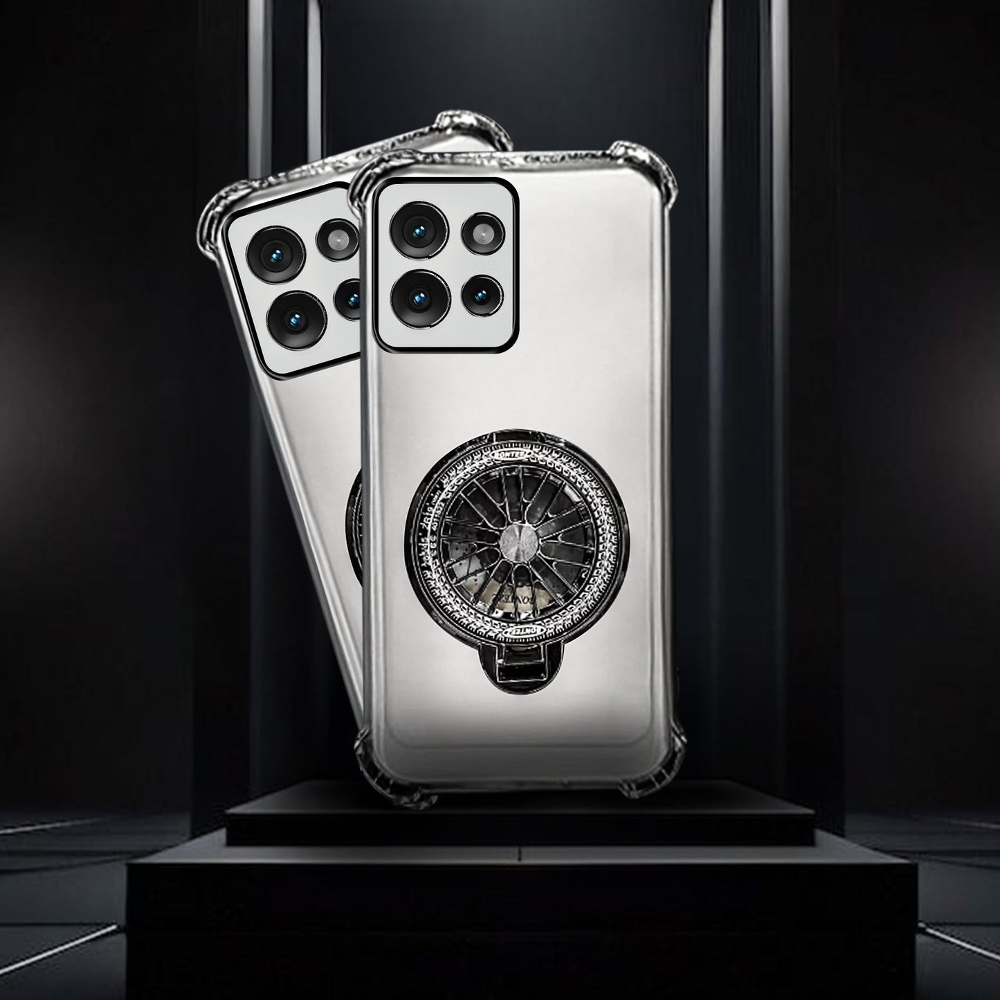 Motorola Edge 50 5G Premium Stress Buster Wheel Rotating Shockproof Airbags Case