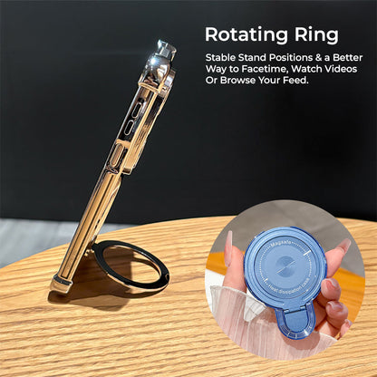 Nothing Phone 2a 5G Luxury Four Corner Invincible Bracket Ring Stand Case