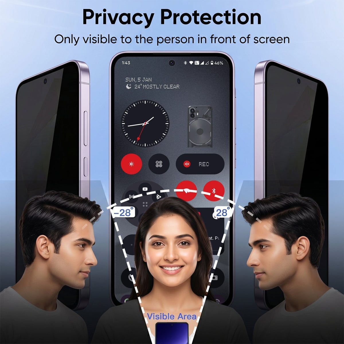 Nothing Phone 3a 5G Original Luxury Magnifier Ring Stand Shockproof Airbags Corner Case