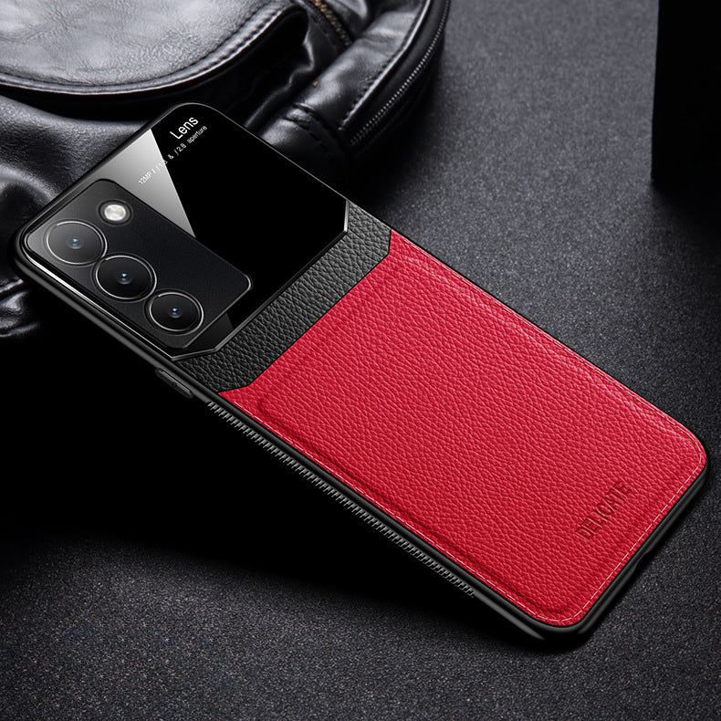 Vivo Y200e 5G Premium Leather Lens Protective Case