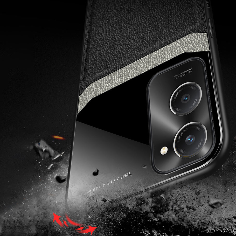 Vivo Y28s 5G Premium Leather Lens Protective Case