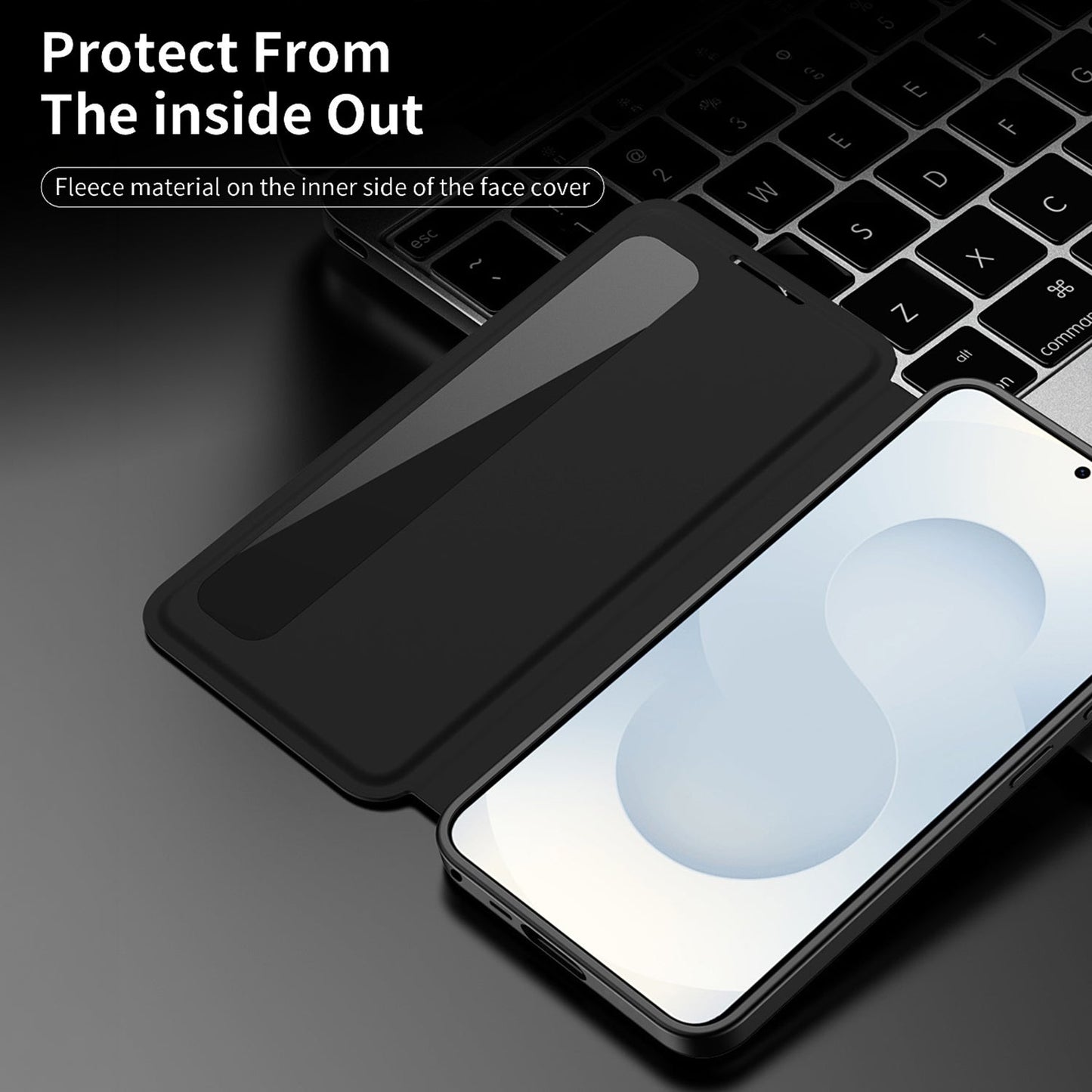 Samsung Galaxy S23 5G Smart Side Window Flip Leather Case