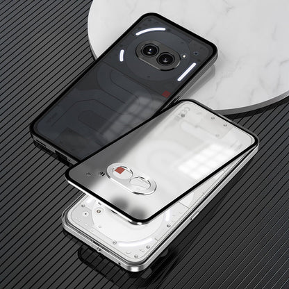 Nothing Phone 2a 5G Aluminium Metal Bumper Shield Transparent Back Case