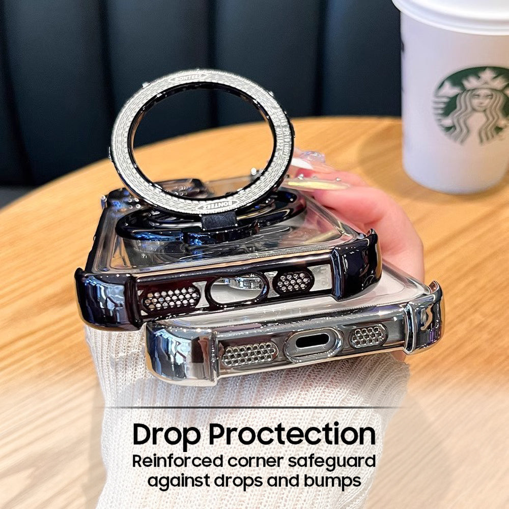 Oppo Reno 12 Pro 5G Premium Stress Buster Wheel Rotating Shockproof Airbags Case