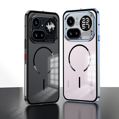 Nothing Phone 4a Pro 5G Aluminium Metal Bumper Shield Transparent Back Case