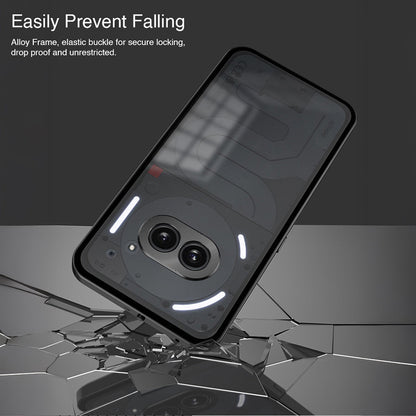Nothing Phone 2a 5G Aluminium Metal Bumper Shield Transparent Back Case