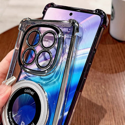 Oppo F29 Pro 5G Original Luxury Magnifier Ring Stand Shockproof Airbags Corner Case
