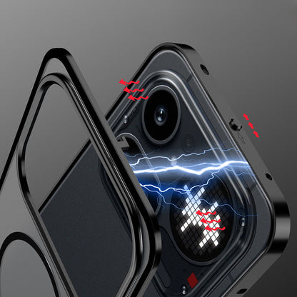 Nothing Phone 4a Pro 5G Aluminium Metal Bumper Shield Transparent Back Case