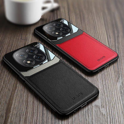 Redmi Note 14 Pro 5G Premium Leather Lens Protective Case