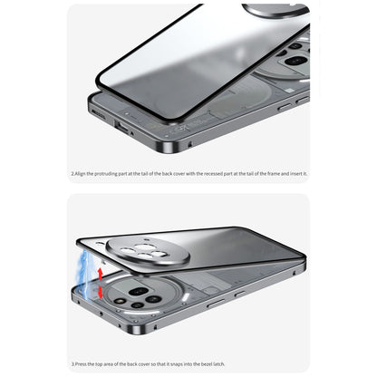 Nothing Phone 3a Pro 5G Aluminium Metal Bumper Shield Transparent Back Case