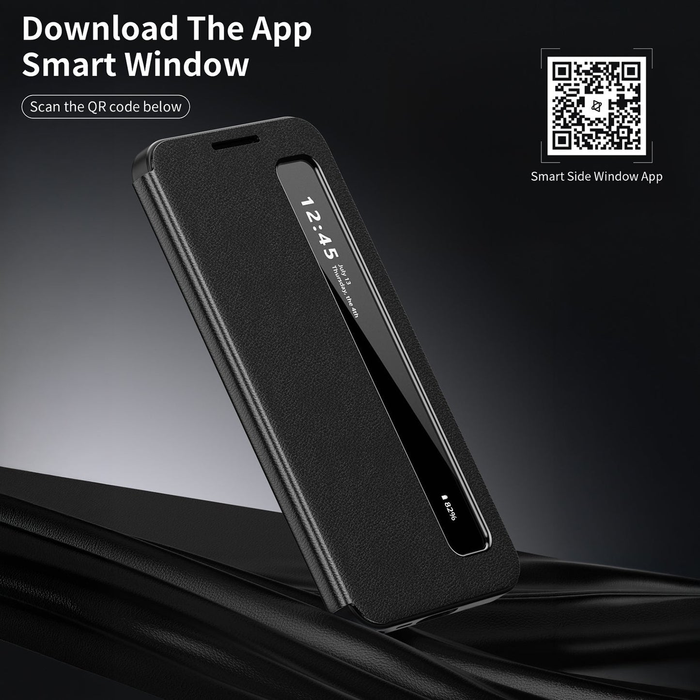 Samsung Galaxy A36 5G Smart Side Window Flip Leather Case